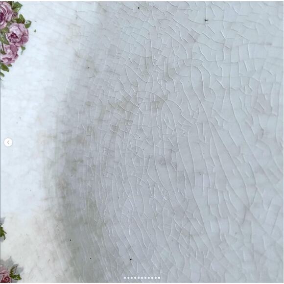 Antique Limoges Porcelain Oval Platter Tray Pink Rose Gold Embellishments - Picture 8 of 8